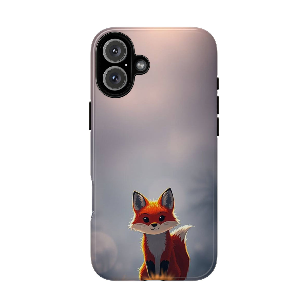 Cute Gothic Fox Design Phone Case - Multicolor Phone Case - iPhone 16 Plus / Glossy