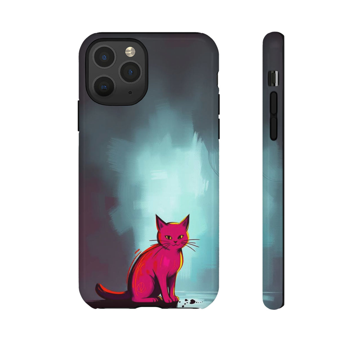 Pop Art Moody Cat Design Phone Case - Multicolor Phone Case - iPhone 11 Pro / Glossy