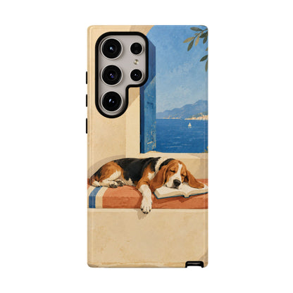 Basset Hound Unfinished Chapter Phone Case - Multicolor Phone Case - Samsung Galaxy S24 Ultra / Glossy