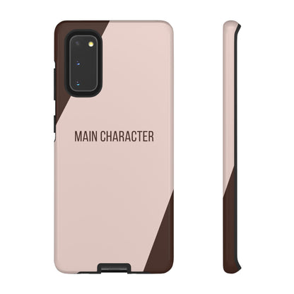 Samsung Galaxy S20 / Glossy Phone Case - Sassy Statement Case ’Main Character’ in Pink & Brown