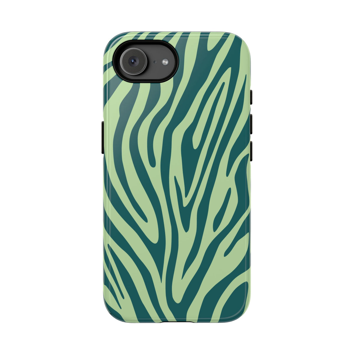 Boutique Sage Tiger Print Phone Case - Green Phone Case - iPhone 17e / Glossy