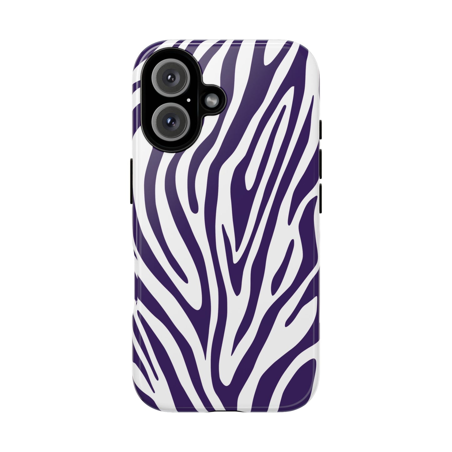 Graphic Purple Tiger Print Phone Case