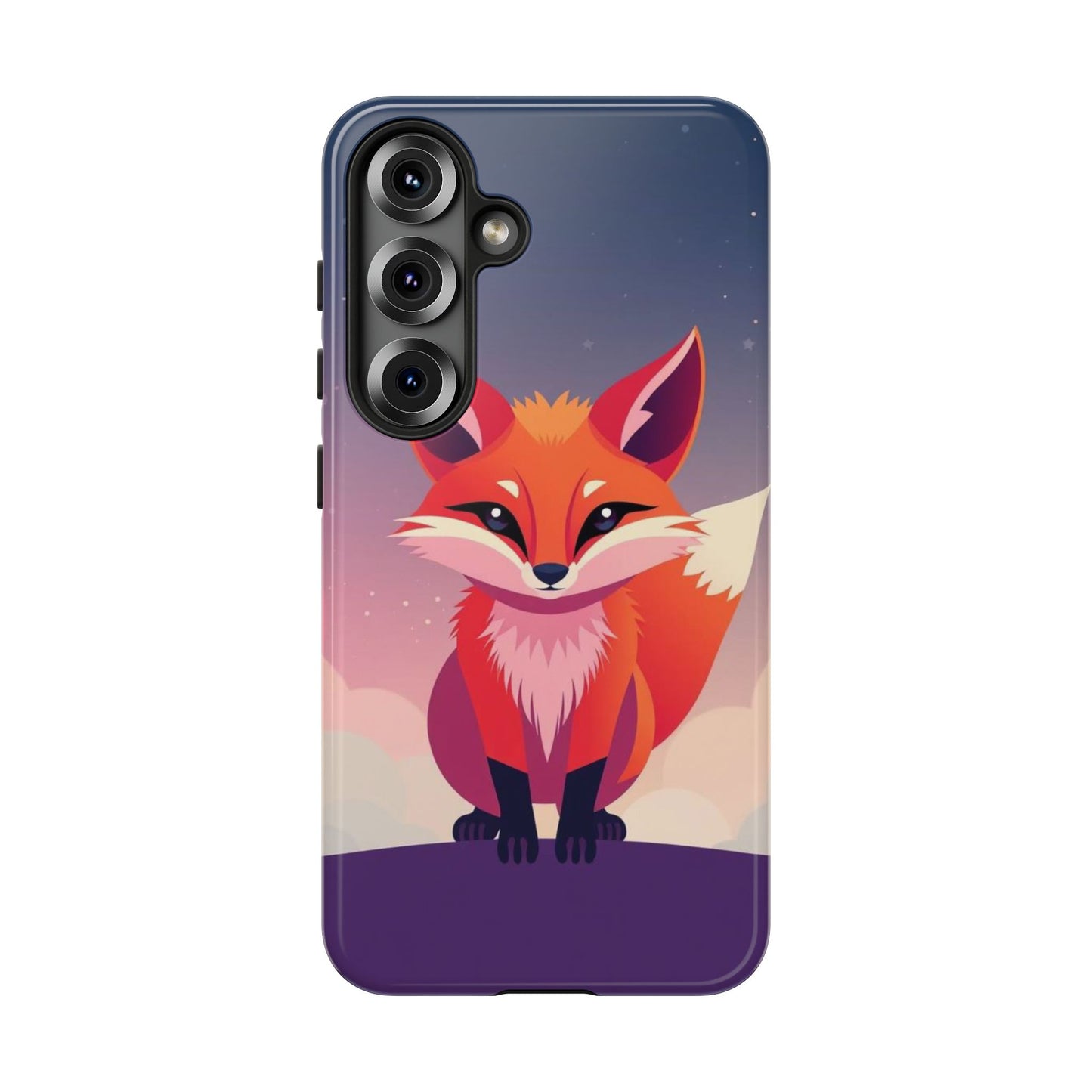 Samsung Galaxy S25 / Glossy Phone Case - Pop Art Fox Design Phone Case