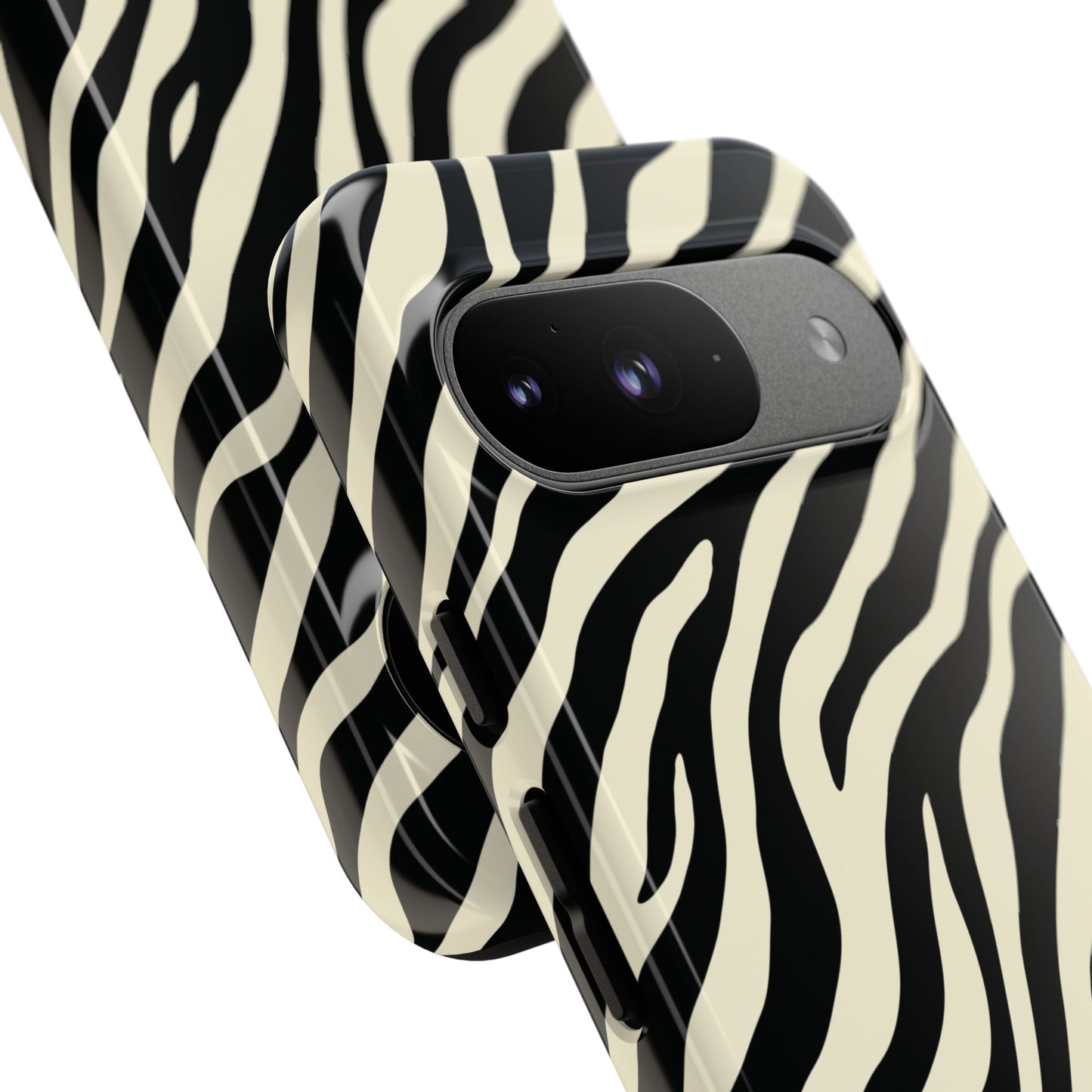 Chic Ivory Zebra Print Phone Case