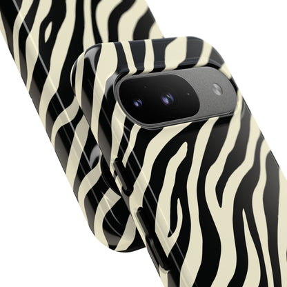 Chic Ivory Zebra Print Phone Case