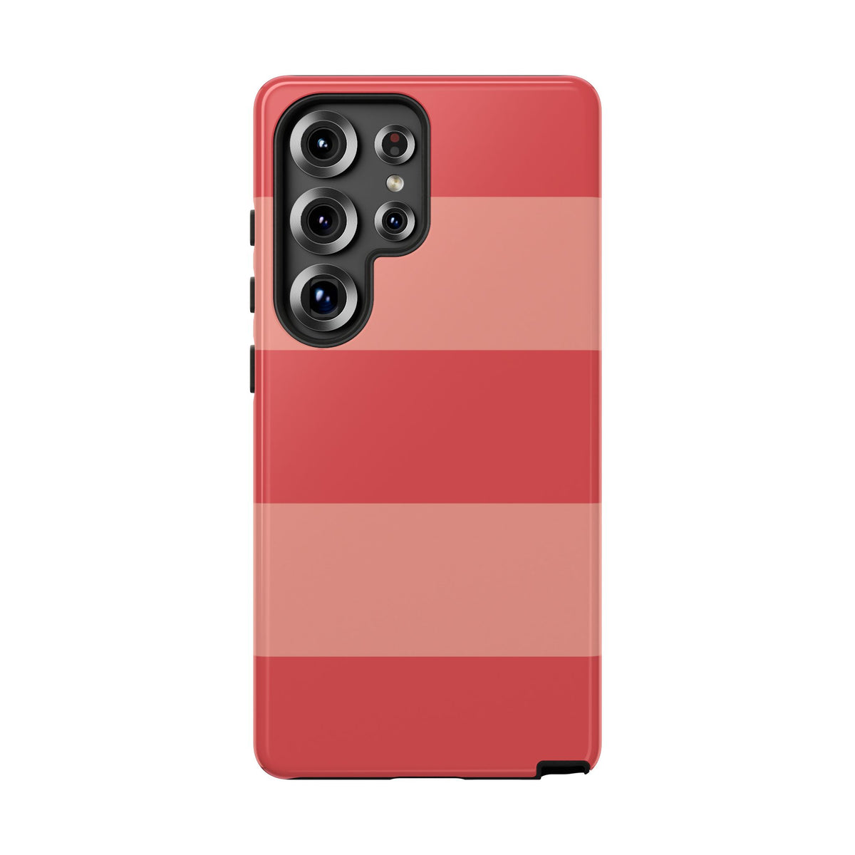 Pink Horizontal Stripe Pattern Phone Case - Pink Phone Case - Samsung Galaxy S25 Ultra / Glossy