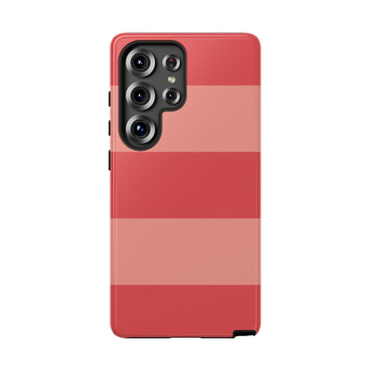Pink Horizontal Stripe Pattern Phone Case - Pink Phone Case - Samsung Galaxy S25 Ultra / Glossy