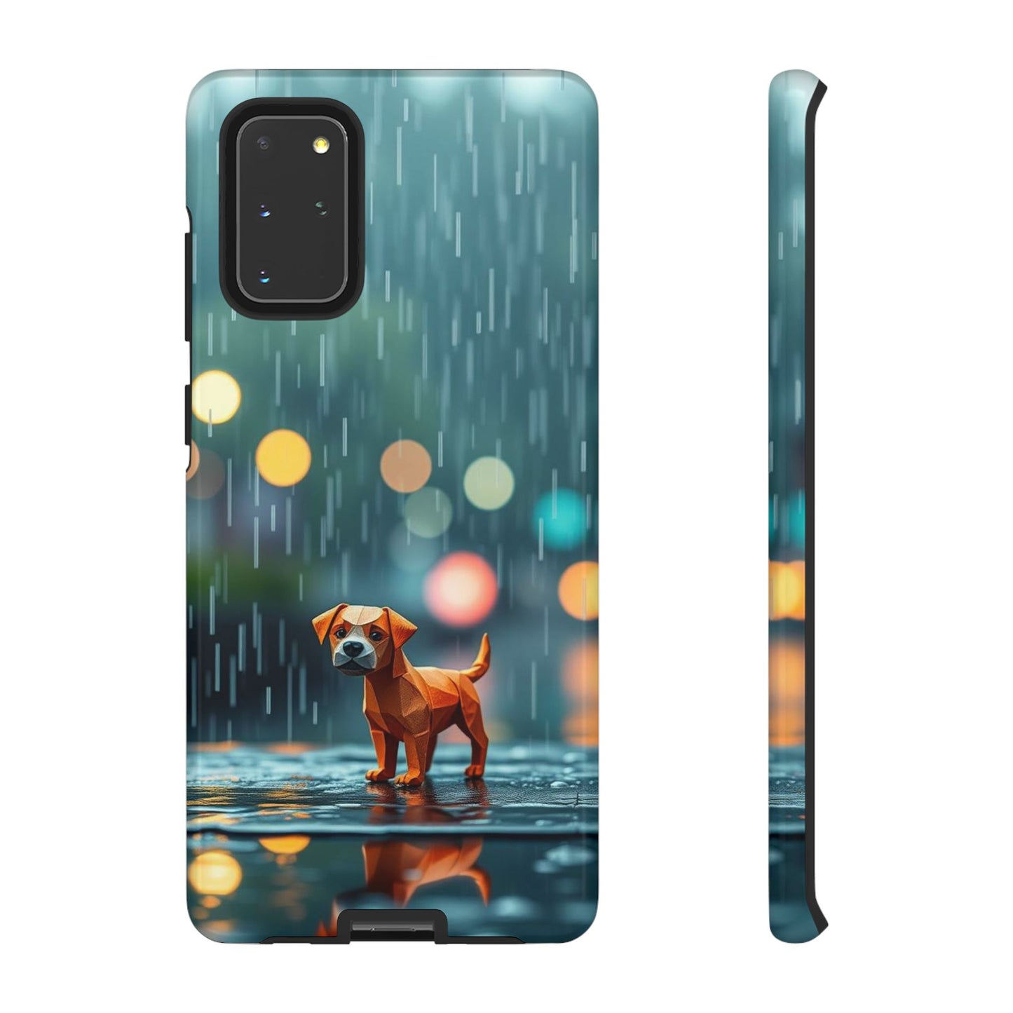 Samsung Galaxy S20+ / Glossy Phone Case - Origami ’Soggy Dog’ Design Phone Case