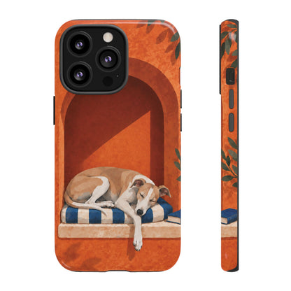 Whippet Siesta Nook Phone Case - Multicolor Phone Case - iPhone 13 Pro / Glossy