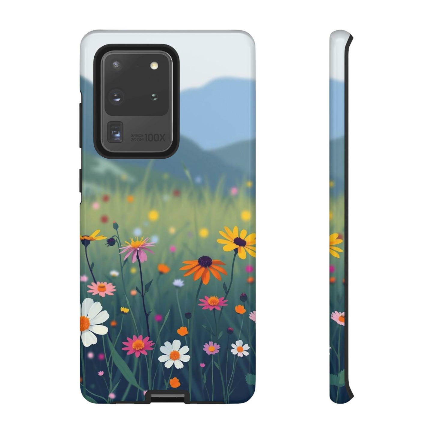 Samsung Galaxy S20 Ultra / Glossy Phone Case - Vibrant Meadow Design Phone Case