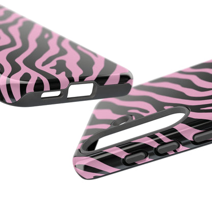 Stylish Blush Zebra Print Phone Case