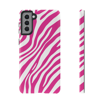Modern Hot Pink Zebra Print Phone Case