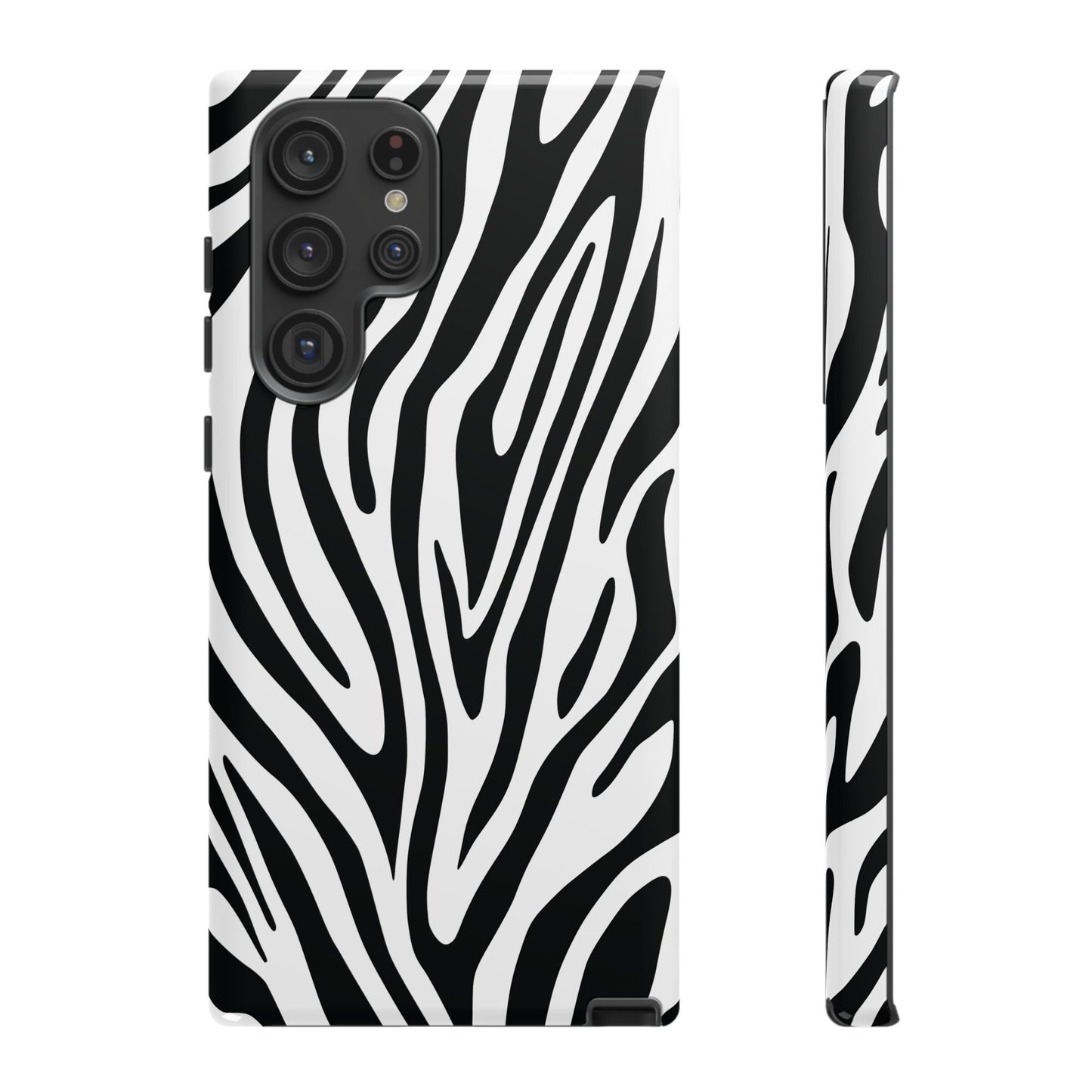 Classic Monochrome Tiger Print Phone Case