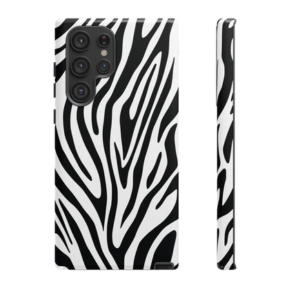 Classic Monochrome Tiger Print Phone Case