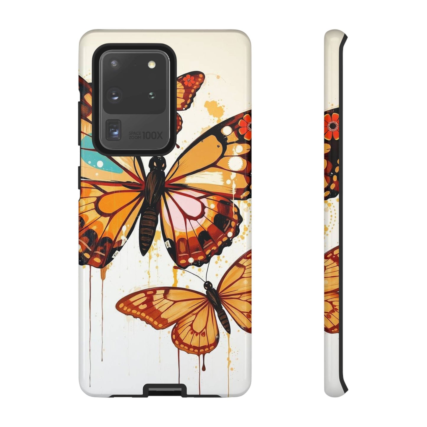 Samsung Galaxy S20 Ultra / Glossy Phone Case - Abstract Butterflies Design Phone Case