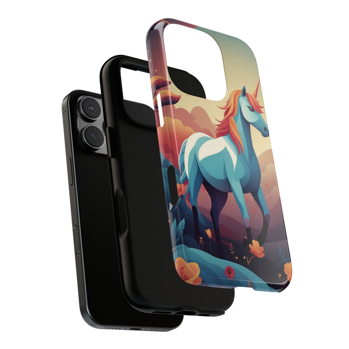 Stylised Unicorn Design Phone Case - Multicolor Phone Case