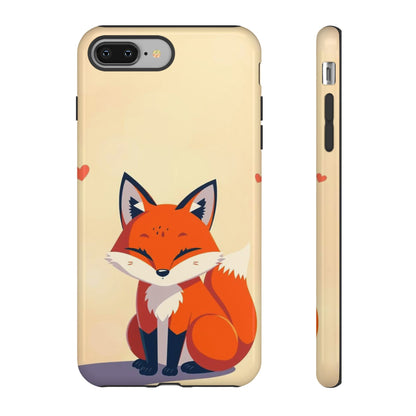 iPhone 8 Plus / Glossy Phone Case - Cute Fox Design Phone Case