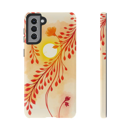 Samsung Galaxy S21 Plus / Glossy Phone Case - Boho Chic Watercolour Sunset Design Phone Case