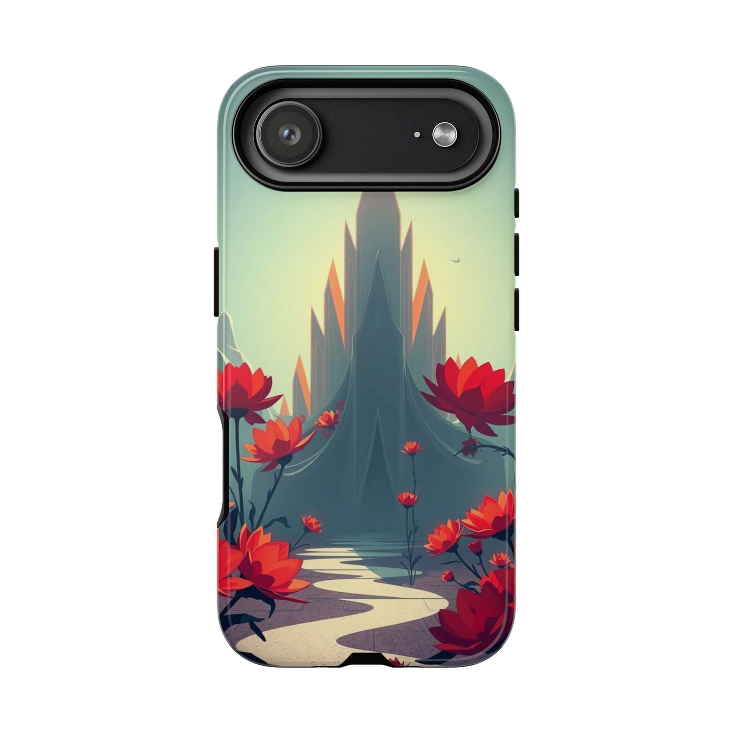 iPhone 17 Air / Glossy Phone Case - Gothic Alien Garden Design Phone Case