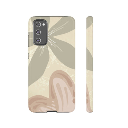 Hibiscus Heart Pattern Phone Case - Beige Phone Case - Samsung Galaxy S20 FE / Glossy