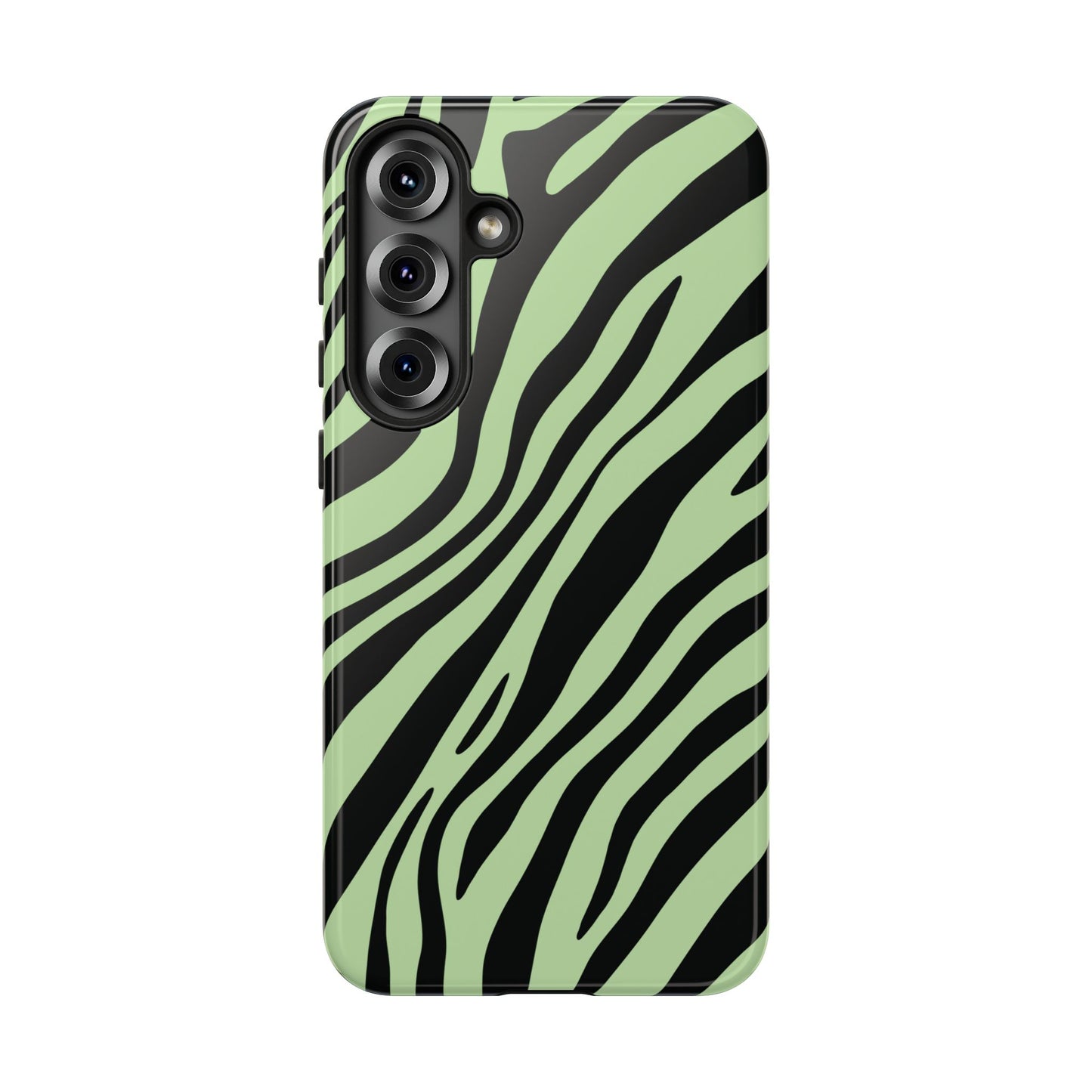 Modern Mint Zebra Print Phone Case
