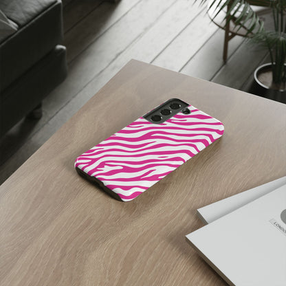 Stylish Hot Pink Zebra Print Phone Case