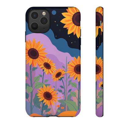 iPhone 11 Pro Max / Glossy Phone Case - Surreal Sunflower Design Phone Case