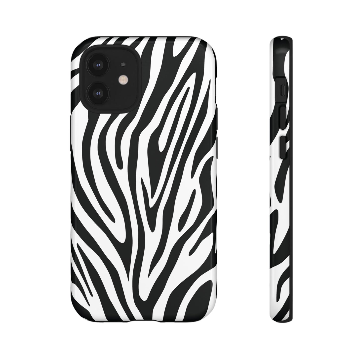 Classic Monochrome Tiger Print Phone Case
