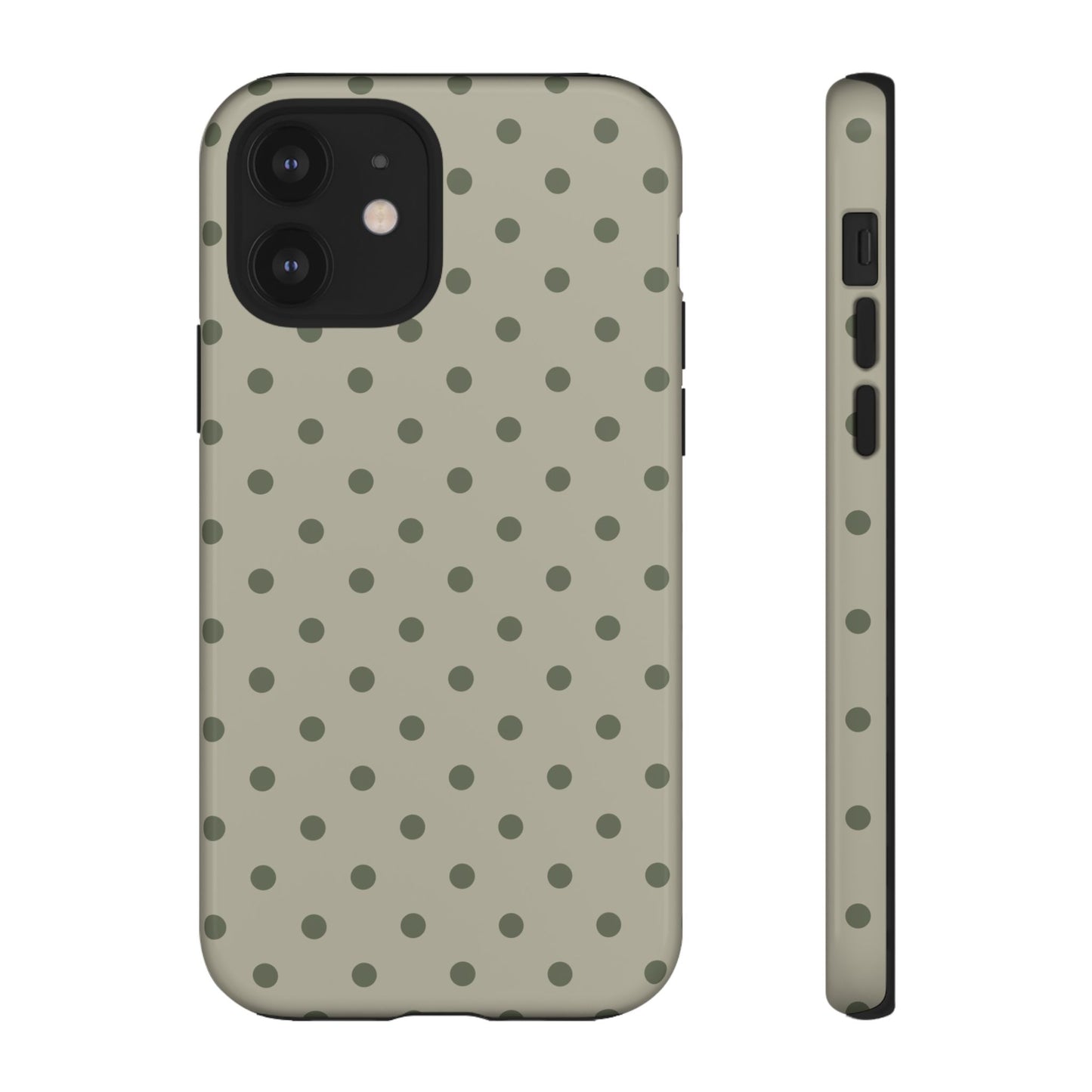 Green & Dark Green Dot Pattern Phone Case