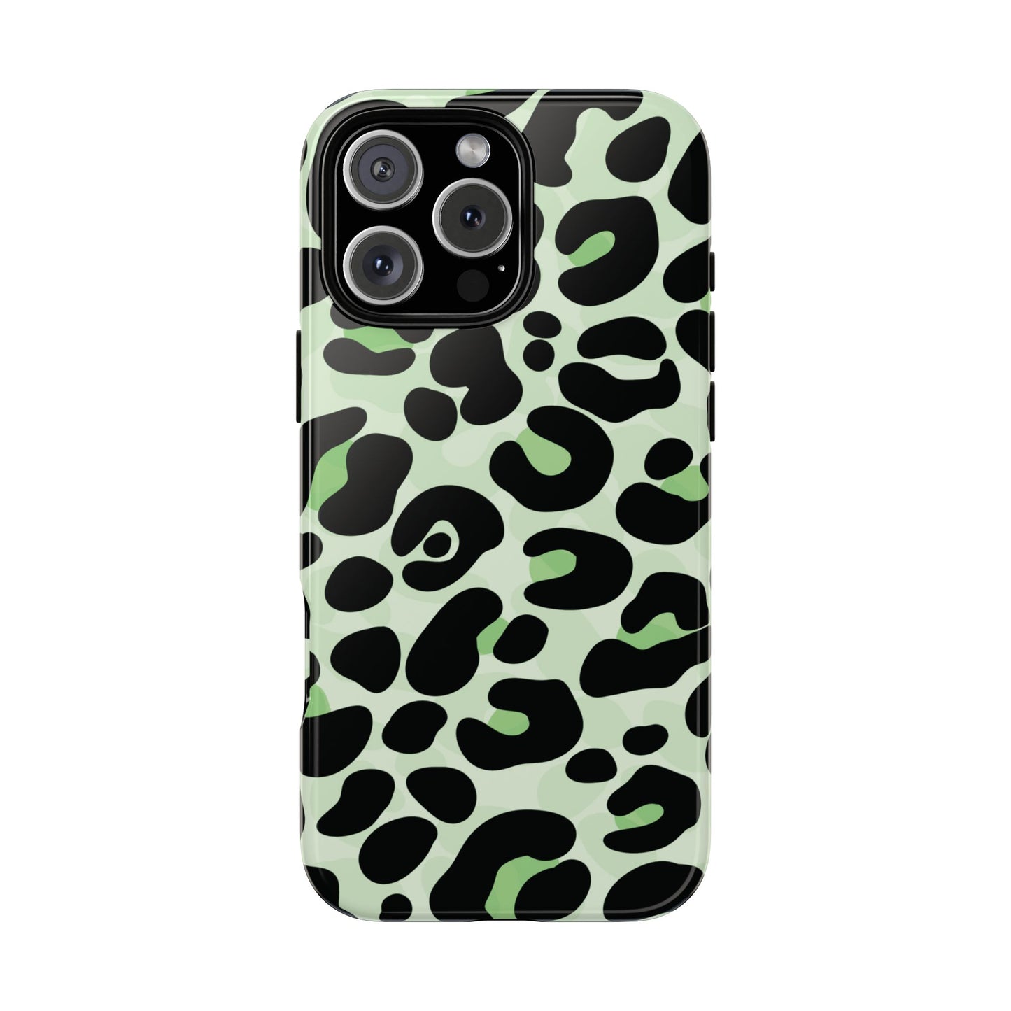 Chic Sage Leopard Print Phone Case