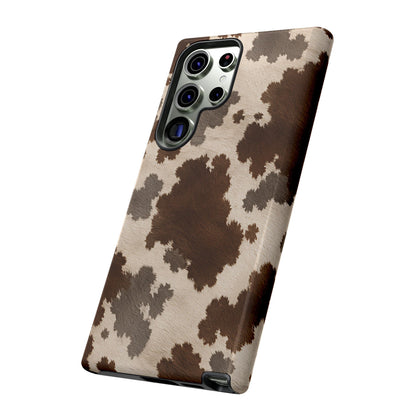 Stylish Mocha Cow Print Phone Case