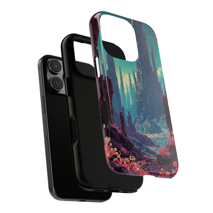 Alien Monolith Valley Sci-fi Phone Case - Pink Phone Case