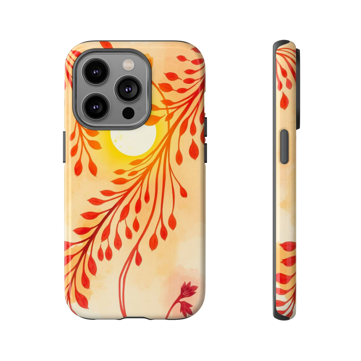Boho Chic Watercolour Sunset Design Phone Case - Multicolor Phone Case - iPhone 14 Pro / Glossy