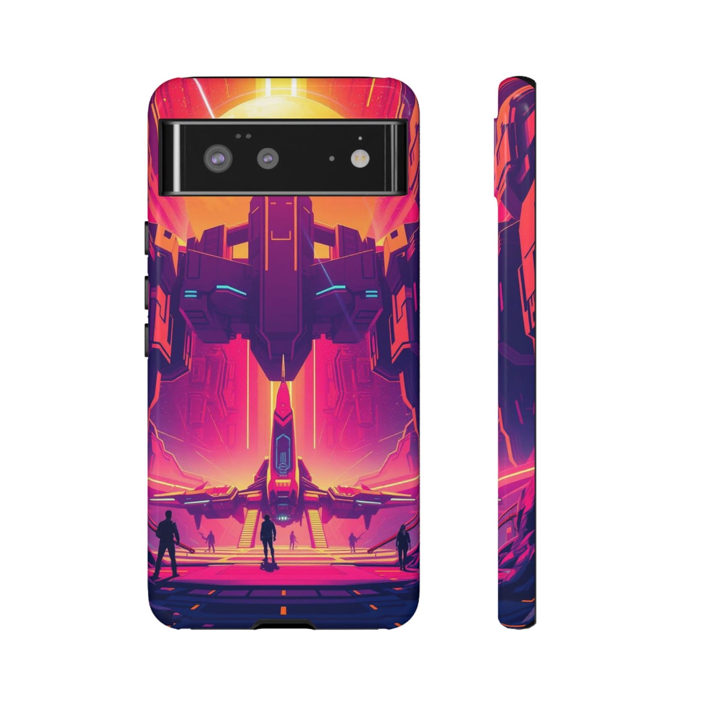 Google Pixel 6 / Glossy Phone Case - Alien Landing Pad Design Phone Case