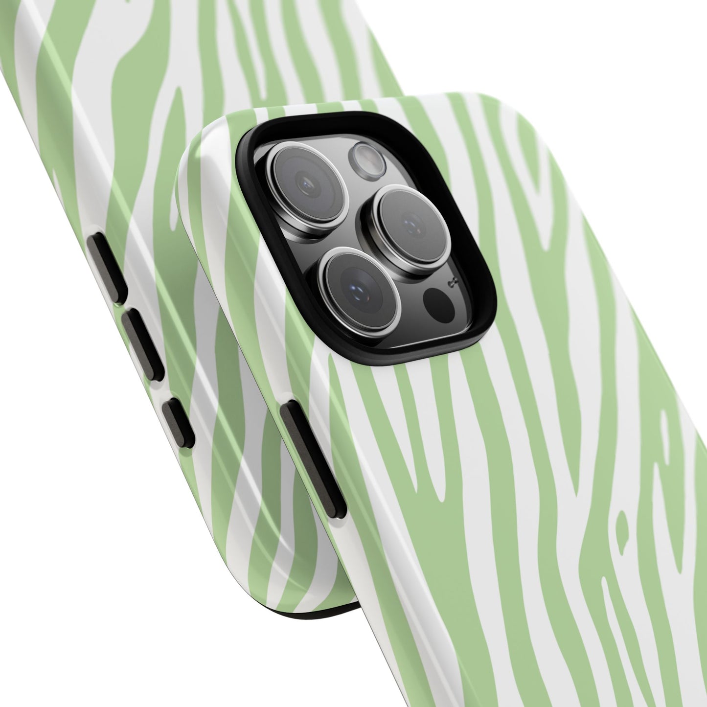 Mint Tiger Print Phone Case