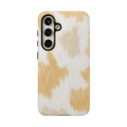 Golden Honey Cow Print Phone Case