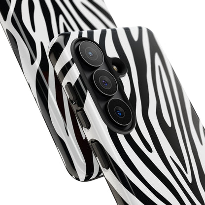 Classic Monochrome Tiger Print Phone Case