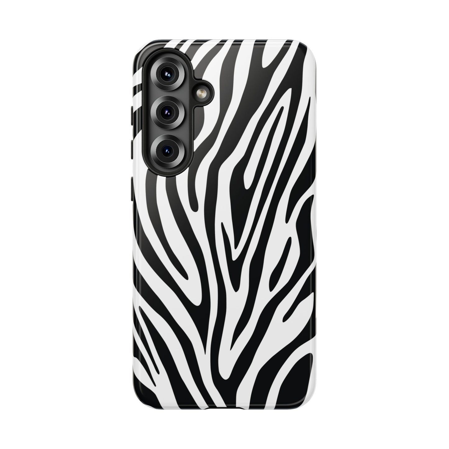 Classic Monochrome Tiger Print Phone Case