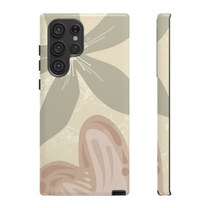 Samsung Galaxy S22 Ultra / Glossy Phone Case - ’Hibiscus Heart Pattern’ Phone Case