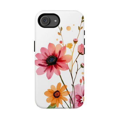 Watercolour Style Simple Wildflower Design Phone Case - Multicolor Phone Case - iPhone 17e / Glossy