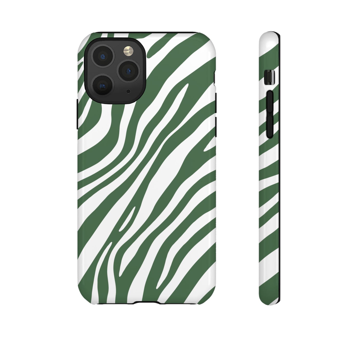 Modern Sage Zebra Print Phone Case