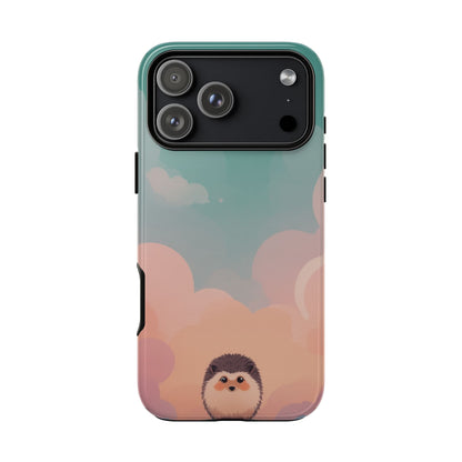 Cute Hedgehog & Cloud Design Phone Case - Multicolor Phone Case - iPhone 17 Pro Max / Glossy