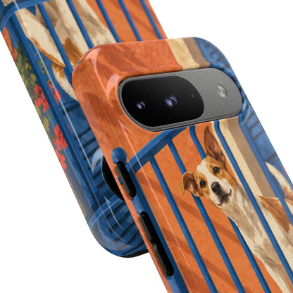 Jack Russell Terrier Balcony Busybody Phone Case - Multicolor Phone Case