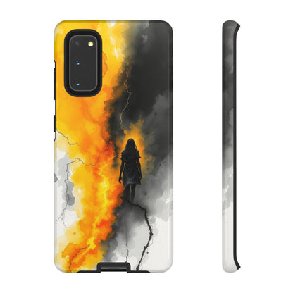 Samsung Galaxy S20 / Glossy Phone Case - Watercolour Gothic Silhouette of a Woman Phone Case