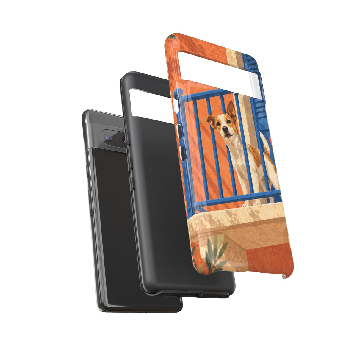 Jack Russell Terrier Balcony Busybody Phone Case - Multicolor Phone Case