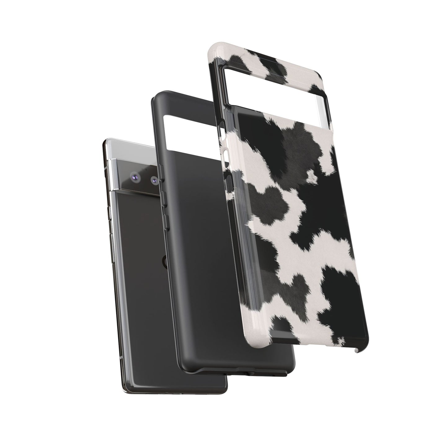 Modern Monochrome Cow Print Phone Case