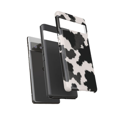 Modern Monochrome Cow Print Phone Case