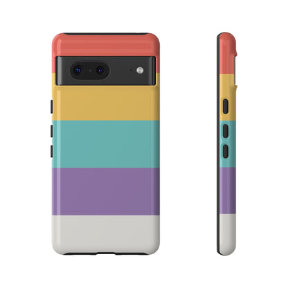 Pastel Rainbow Stripe Pattern Phone Case - Phone Case - Google Pixel 7 / Glossy