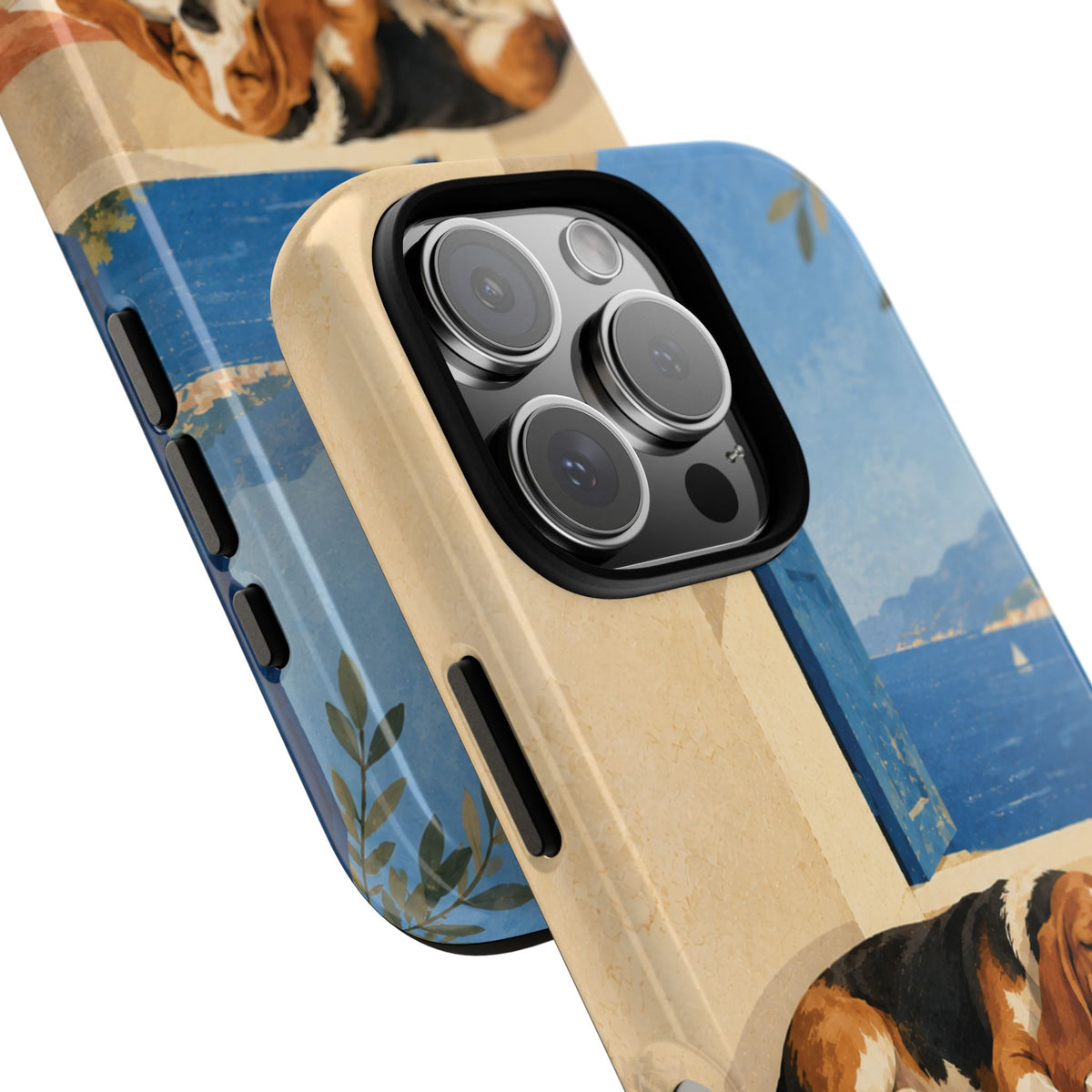 Basset Hound Unfinished Chapter Phone Case - Multicolor Phone Case