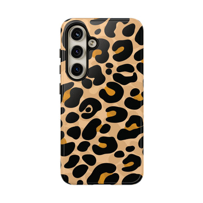 Stylish Mocha Leopard Print Phone Case